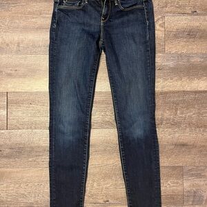 Vince Dark Blue Straight Leg Jeans 26
